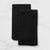Salisbury & Co Ashford Tea Towel Plain Waffle Set of 2 Black