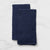 Salisbury & Co Ashford Tea Towel Plain Waffle Set of 2 Navy