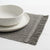 Salisbury & Co Fringe Rectangular Placemat 45x30cm Dark Grey