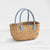 Salisbury & Co Province Carry Basket with Suede Handle Medium Grey/Blue