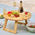 Salisbury & Co Picnic Round Folding Table 50cm Natural