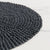 Salisbury & Co Woven Round Placemat 38cm Dark Grey