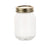 Salisbury & Co Mason Jar with 2pc Lid 500ml Set of 12