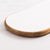 Salisbury & Co Calla Mango Wood Oval Tray 80x25cm White