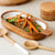 Salisbury & Co Calla Mango Wood Salad Server Set 2pc White