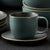 Salisbury & Co Eclipse Tea Cup and Saucer 300ml Green