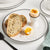 Salisbury & Co Mona Egg Cup White with Black Speckle