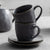 Salisbury & Co Siena Cup and Saucer 280ml Charcoal