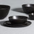 Salisbury & Co Tierra Dinner Set 12pc Black Speckle