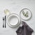 Salisbury & Co Mona Salad Plate 22cm White with Black Speckle